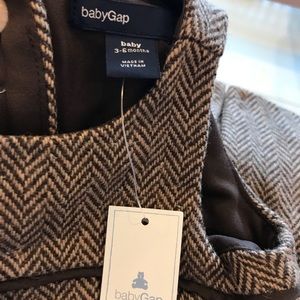 NWT - Baby Gap herringbone wool dress 3-6 mos